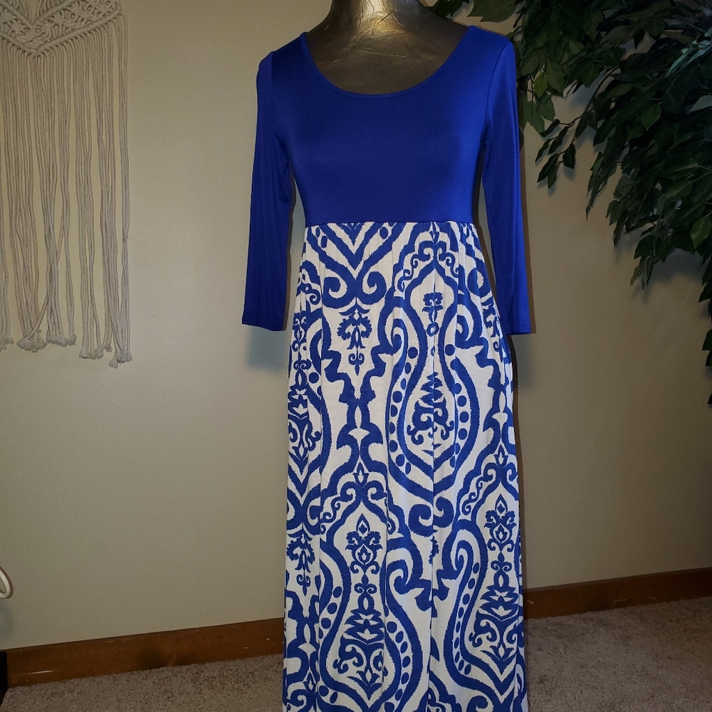 NWT!! Pink Blush Maxi Dress - Maternity